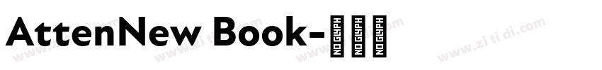 AttenNew Book字体转换